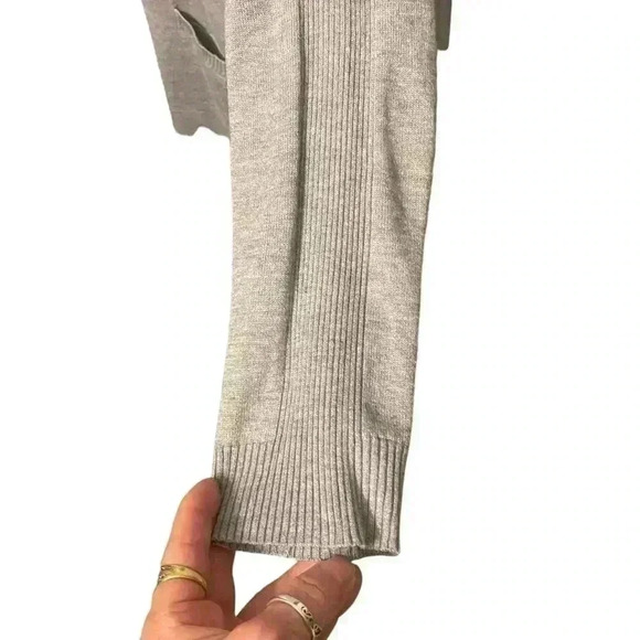 Time and Tru women’s open front light gray cardigan long sleeves size large - Picture 4 of 9